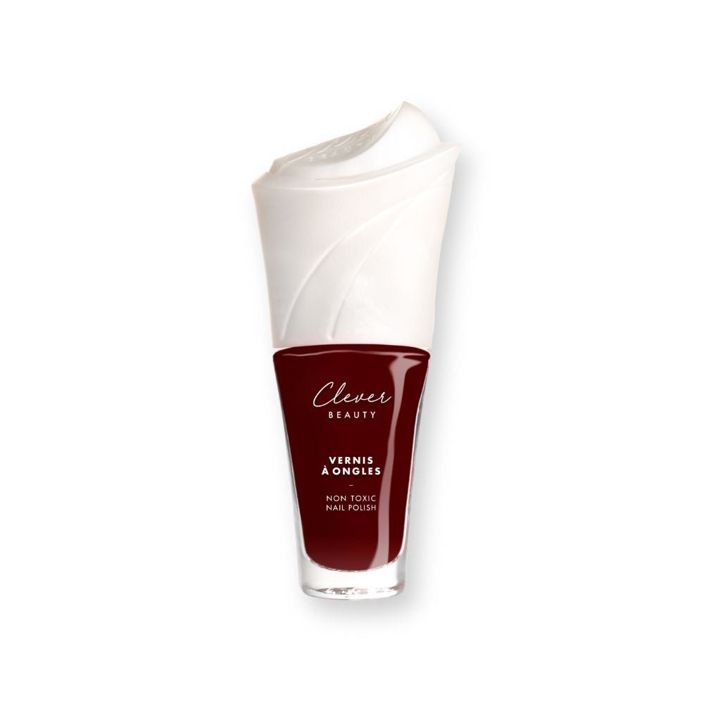 vernis ongles rouge noir